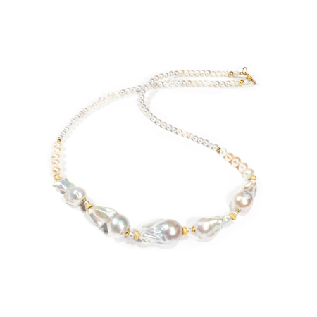 Coliere - Colier Creatie din Perle de Cultura cu Argint