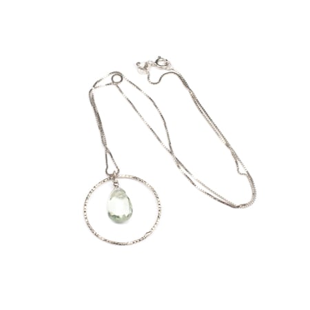 Lanturi - Lant din Argint cu Ametist Verde