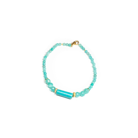 Mărțișor 2026 - Bratara din Amazonit si Turcoaz cu Argint