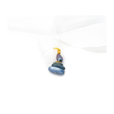 Noutati - Pandantiv din Perla de Cultura si Chianit cu Argint