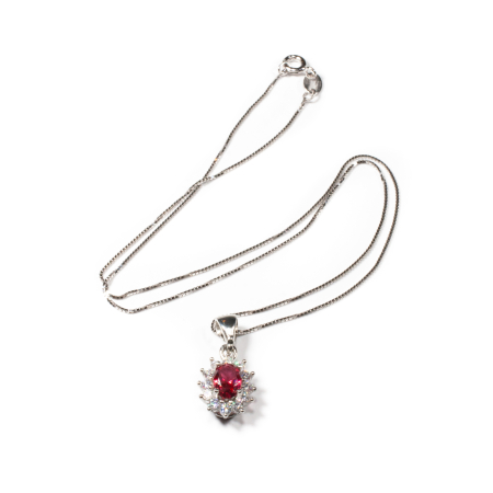 Lanturi - Lant si Pandantiv din Argint cu Zirconiu