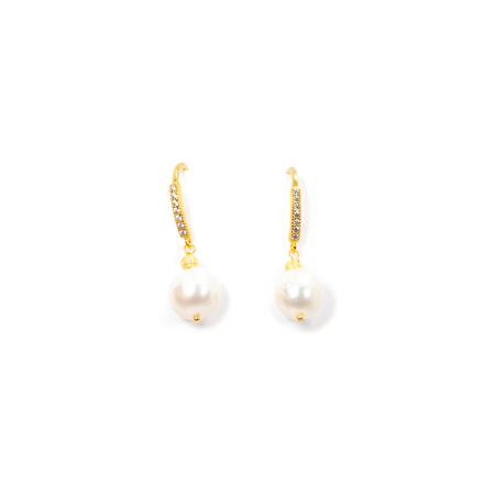 Cercei din Perle de Cultura cu Argint