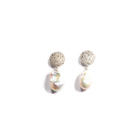 Noutati - Cercei din Perle Baroc cu Argint