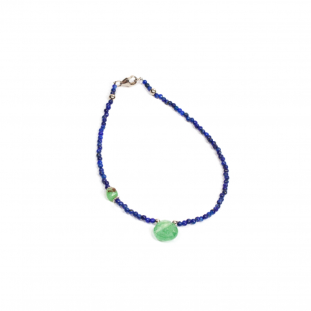 Bratari - Bratara din Lapis Lazuli si Nefrit cu Argint