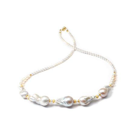 Colier Creatie din Perle de Cultura cu Argint [3]