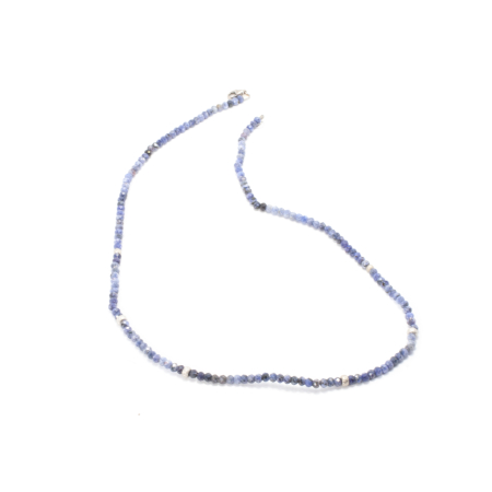 Coliere - Colier din Sodalit cu Argint