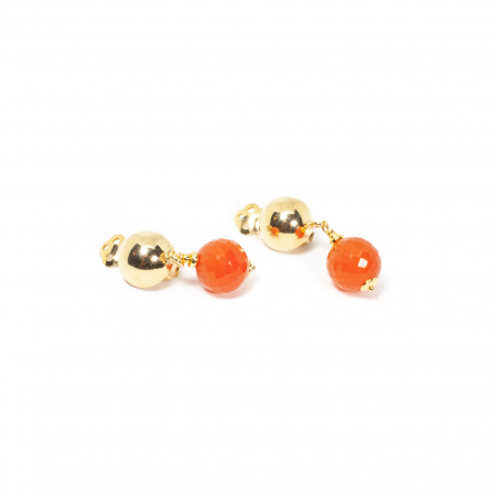 Cercei Clips - Cercei Clips din Carneol cu Argint
