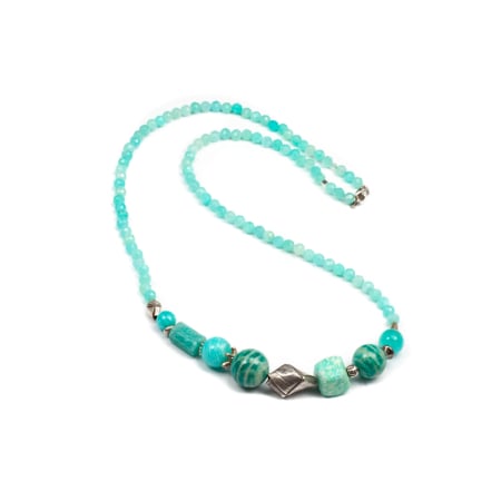 Coliere - Colier Creatie din Amazonit cu Argint  