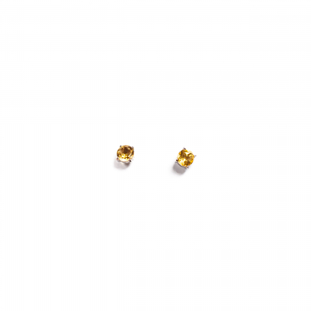 Cercei cu Pietre Incasetate in Argint - Cercei din Argint cu Citrin