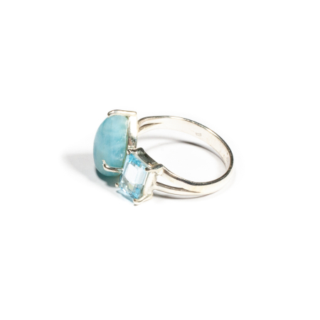 Inel din Argint cu Topaz si Larimar [1]