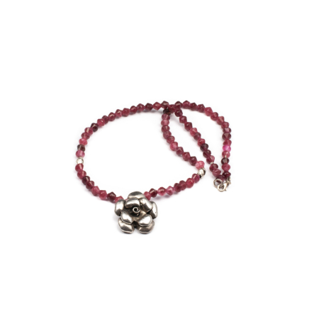 Coliere - Colier Creatie din Cuart Cherry cu Argint  