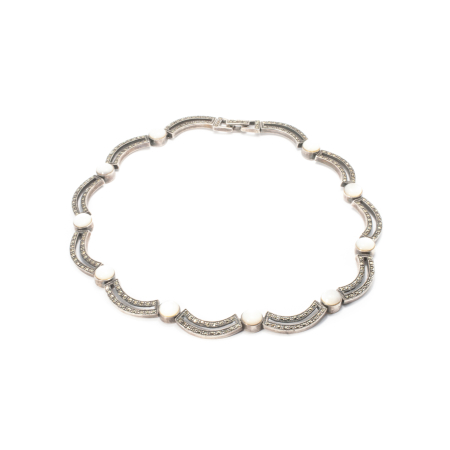 Colier din Argint cu Marcasite si Sidef [1]