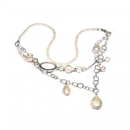 Coliere - Colier din Argint cu Perle de Cultura
