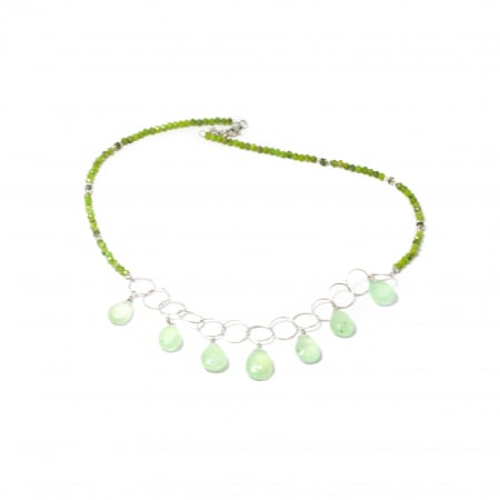 Colier creatie Oasis Odyssey din Jad si Prehnit [1]