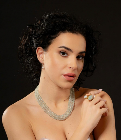 "Ocean's Whisper" Unique Aquamarine Necklace [2]