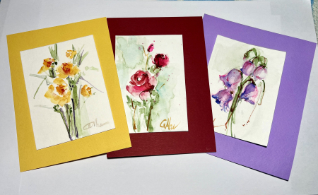 Tablouri - Felicitare Pictata in Acuarela