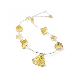Premium - Lant Creatie cu Cuart Lemon si Argint