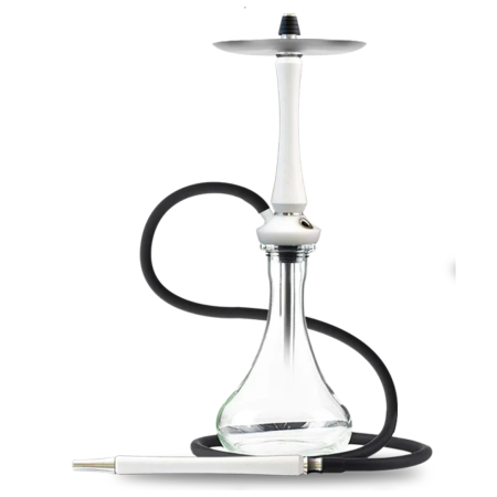 Narghilea - Narghilea Union Hookah Sleek White Silver