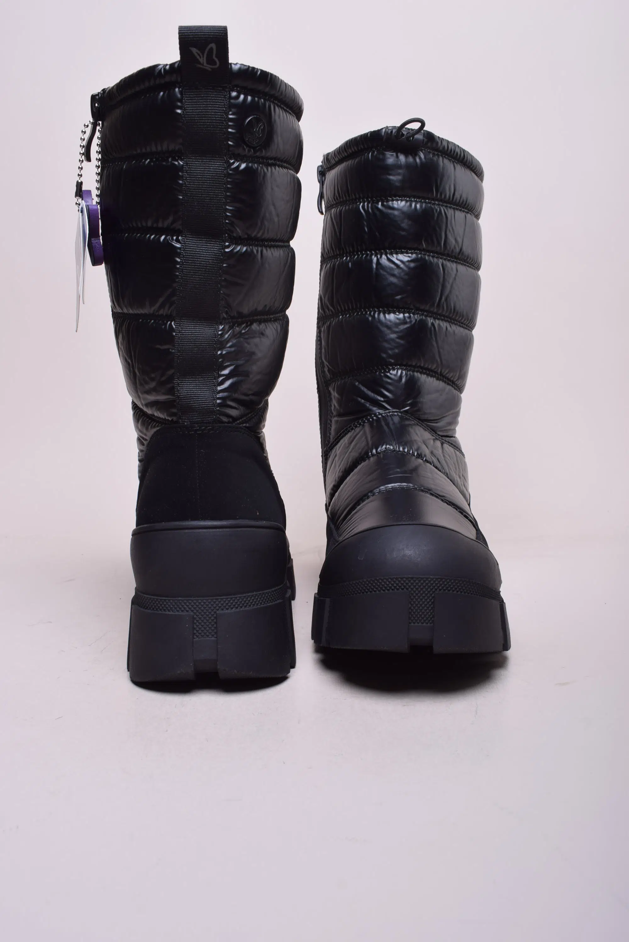 Ghete inalte dama Vegan, imblanite, impermeabile, cu platforma [2]