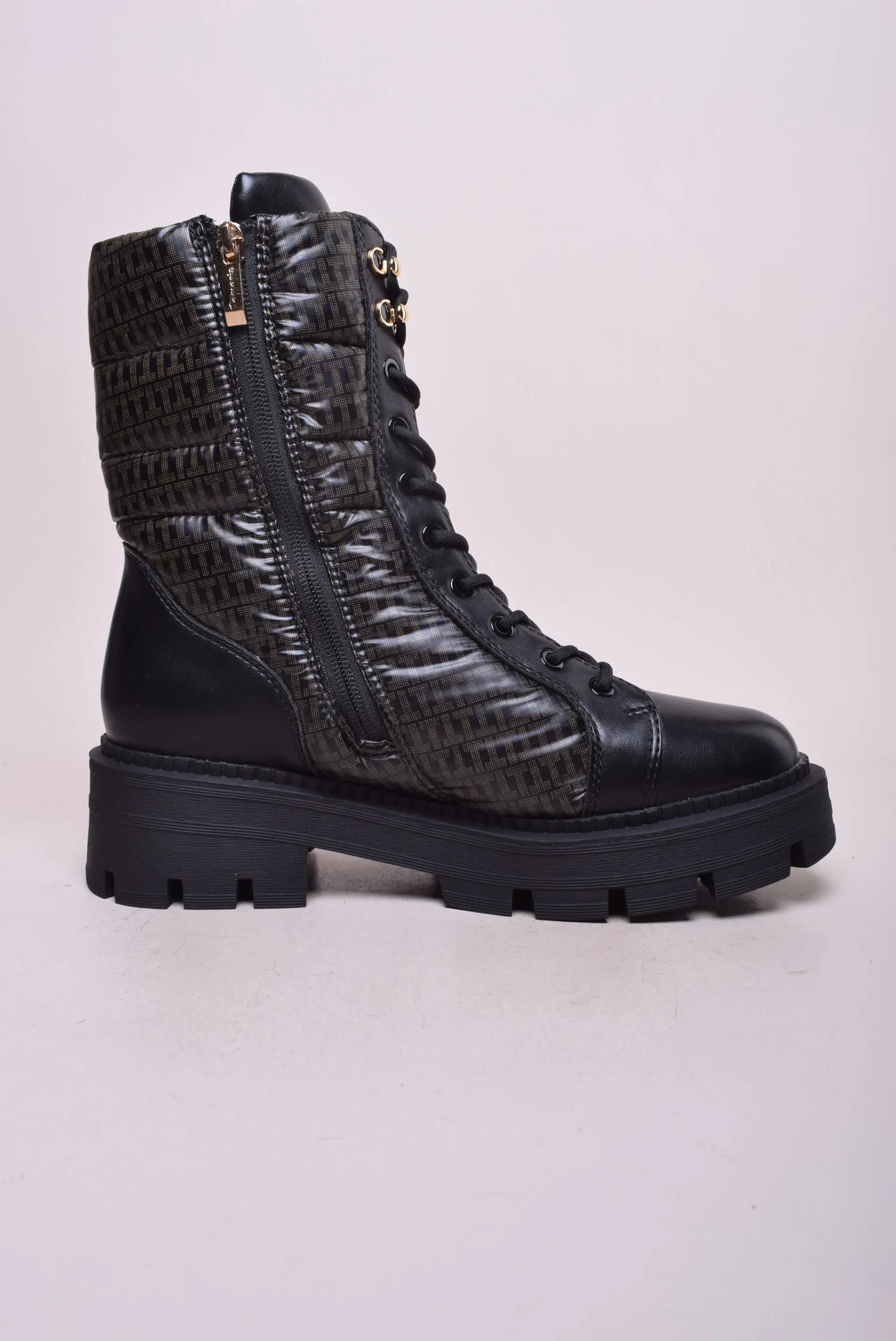 Ghete inalte dama Vegan, imblanite, impermeabile, cu platforma [3]