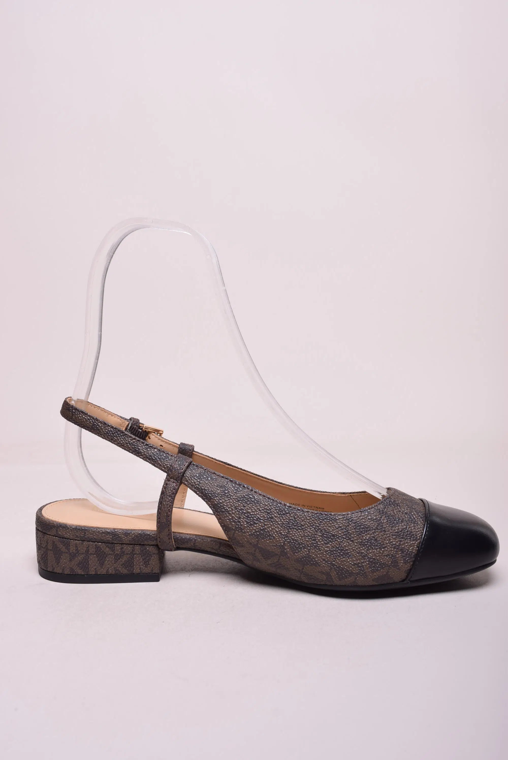 Balerini dama Perla Flex Sling Flat, decupati in spate [4]