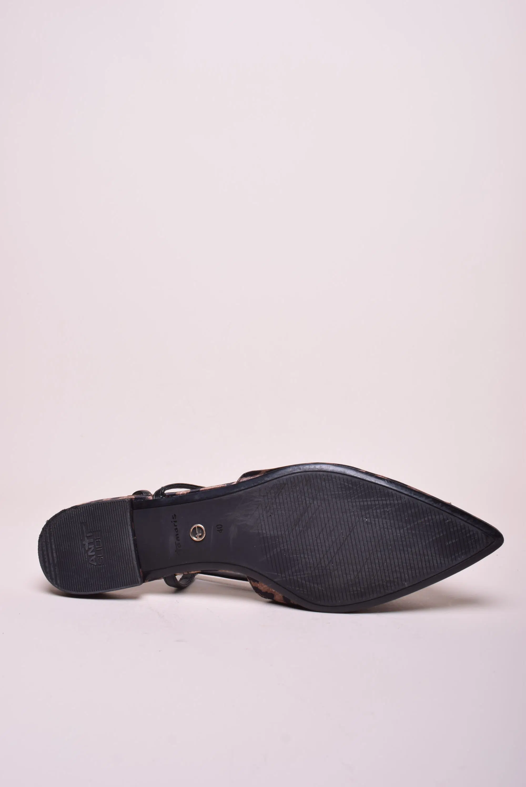 Balerini dama stiletto, cu pietricele, decupati in spate [2]