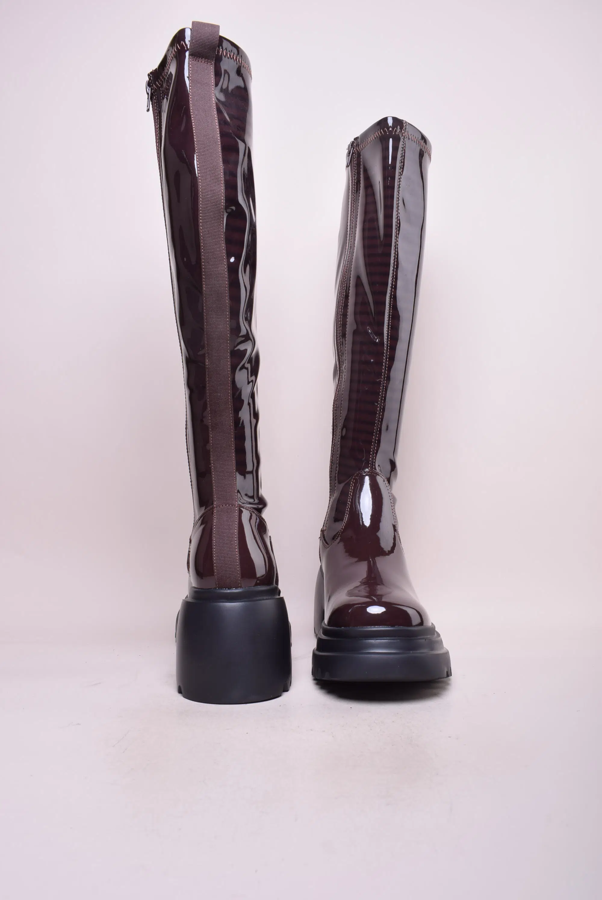 Cizme dama cu platforma, lacuite [3]