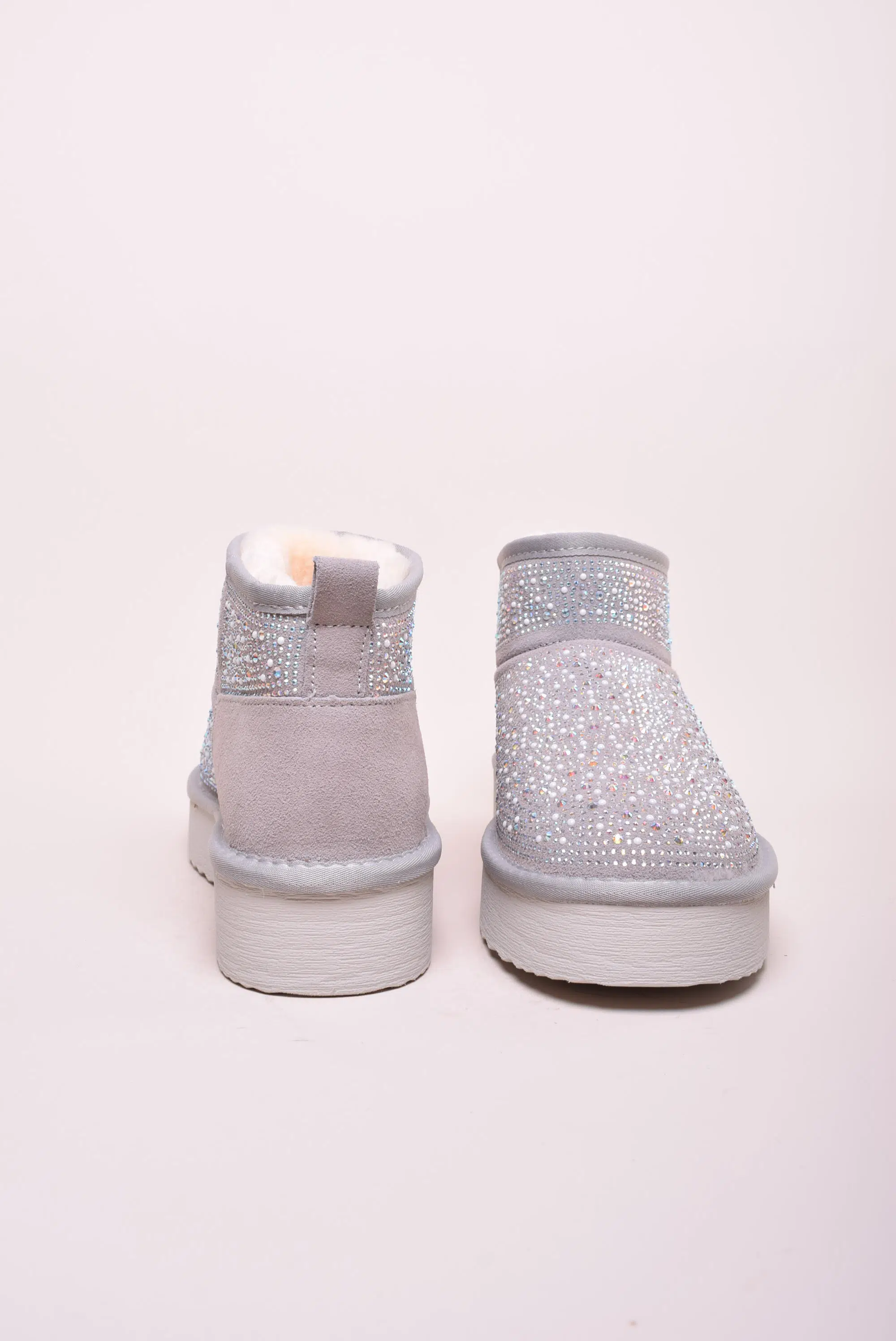 Cizme scurte dama imblanite, cu pietricele [3]