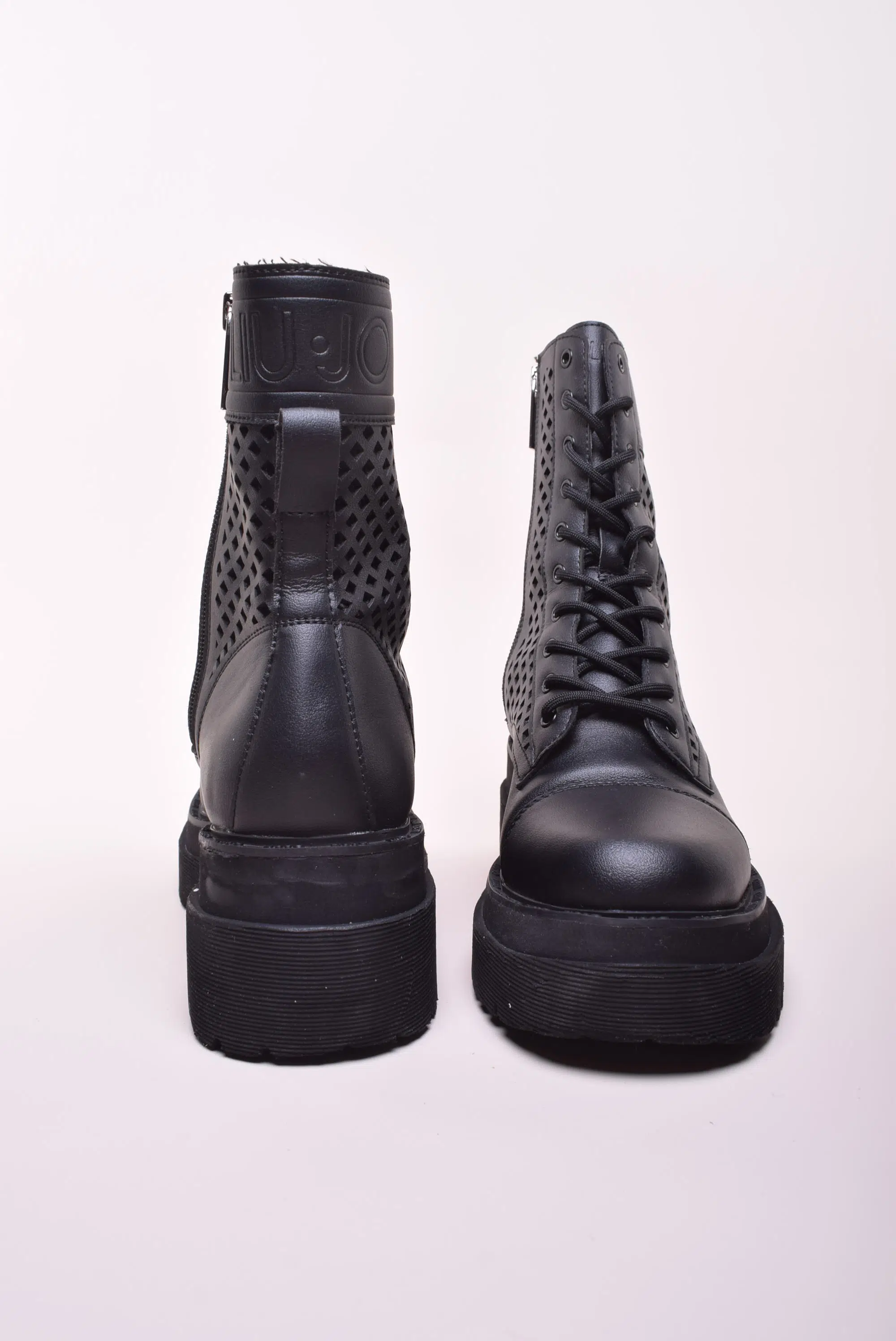 Ghete dama cu platforma, perforate [3]