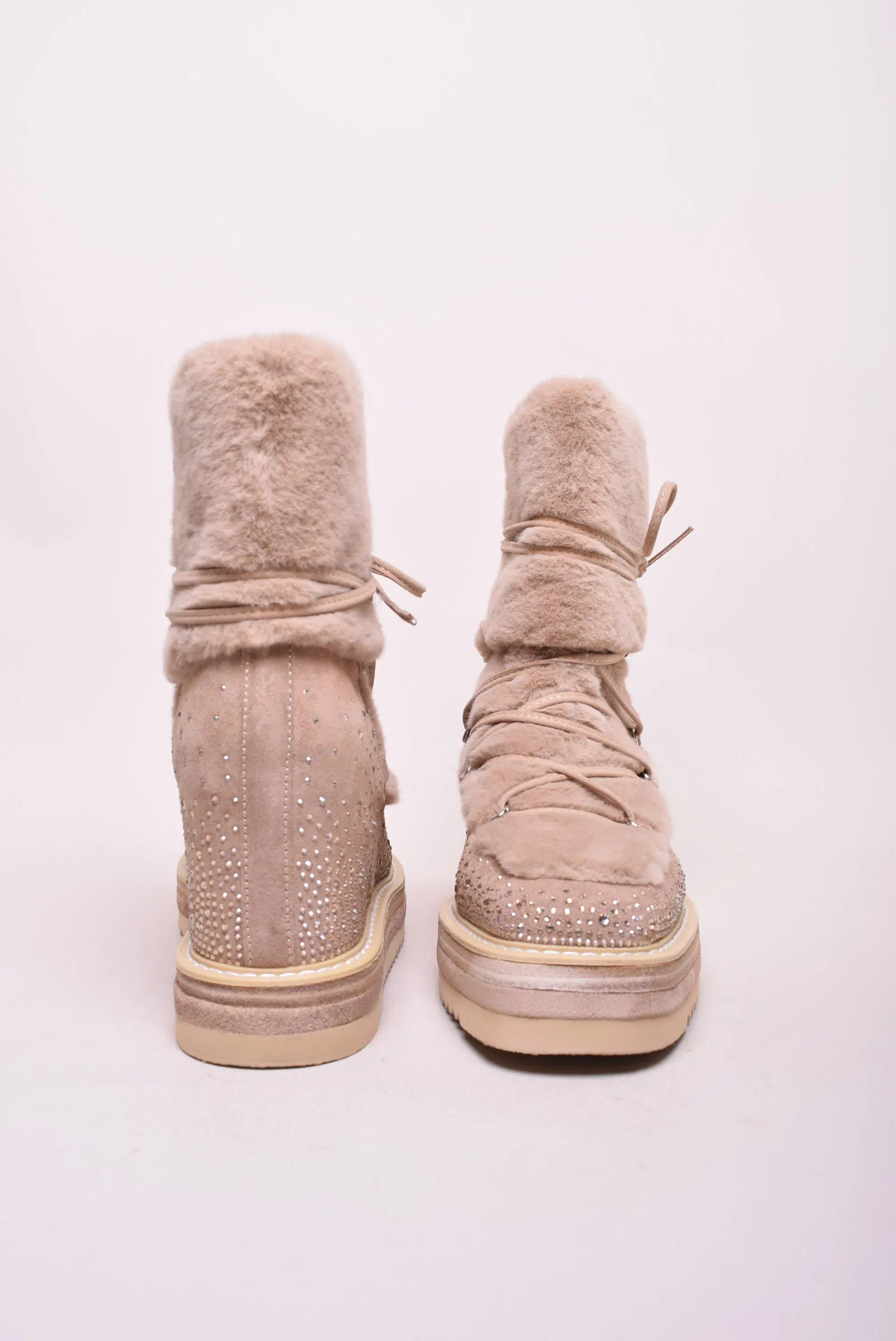 Ghete dama cu toc ascuns, cu blanita [3]