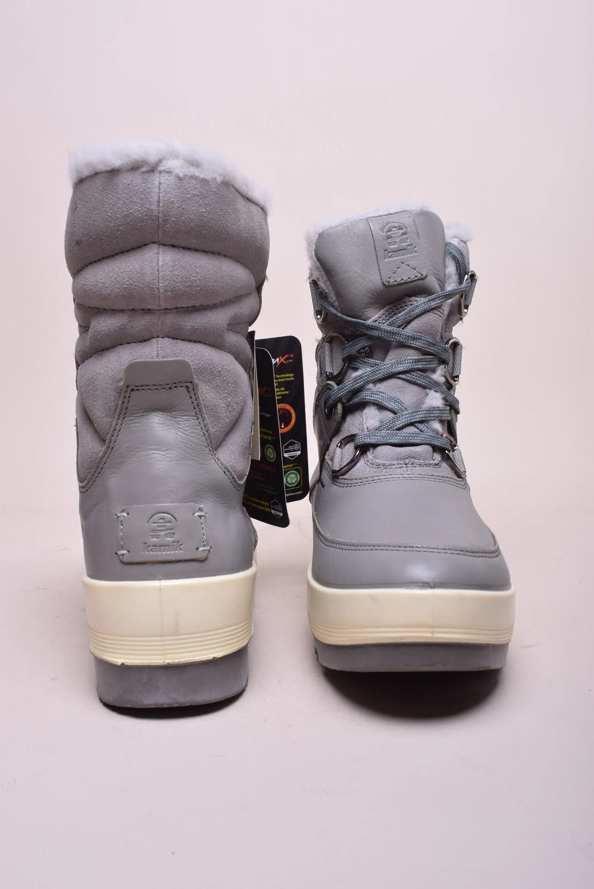 Ghete imblanite dama de zapada, impermeabile, cu platforma [3]