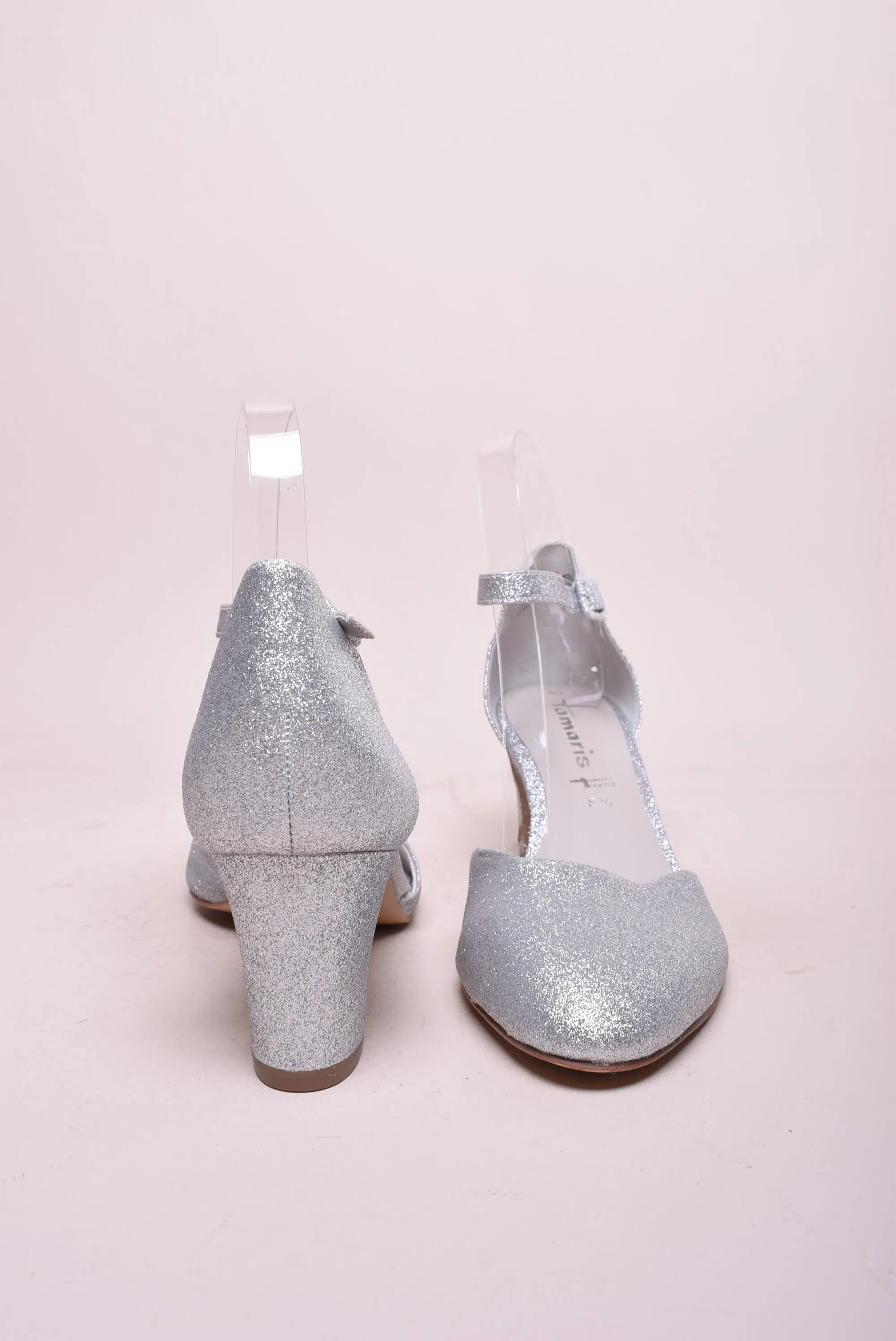 Pantofi dama decupati, cu sclipici [3]