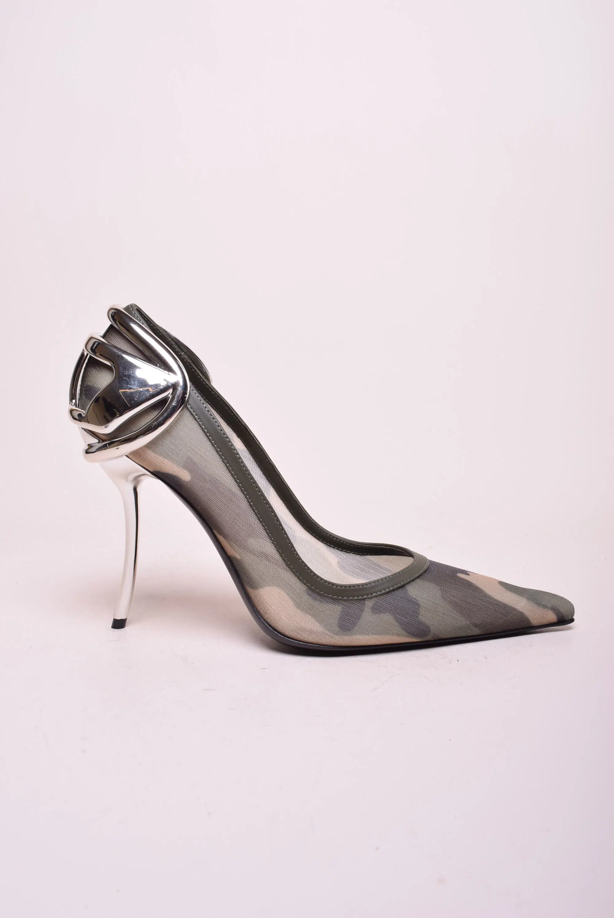 Pantofi dama stiletto Camo