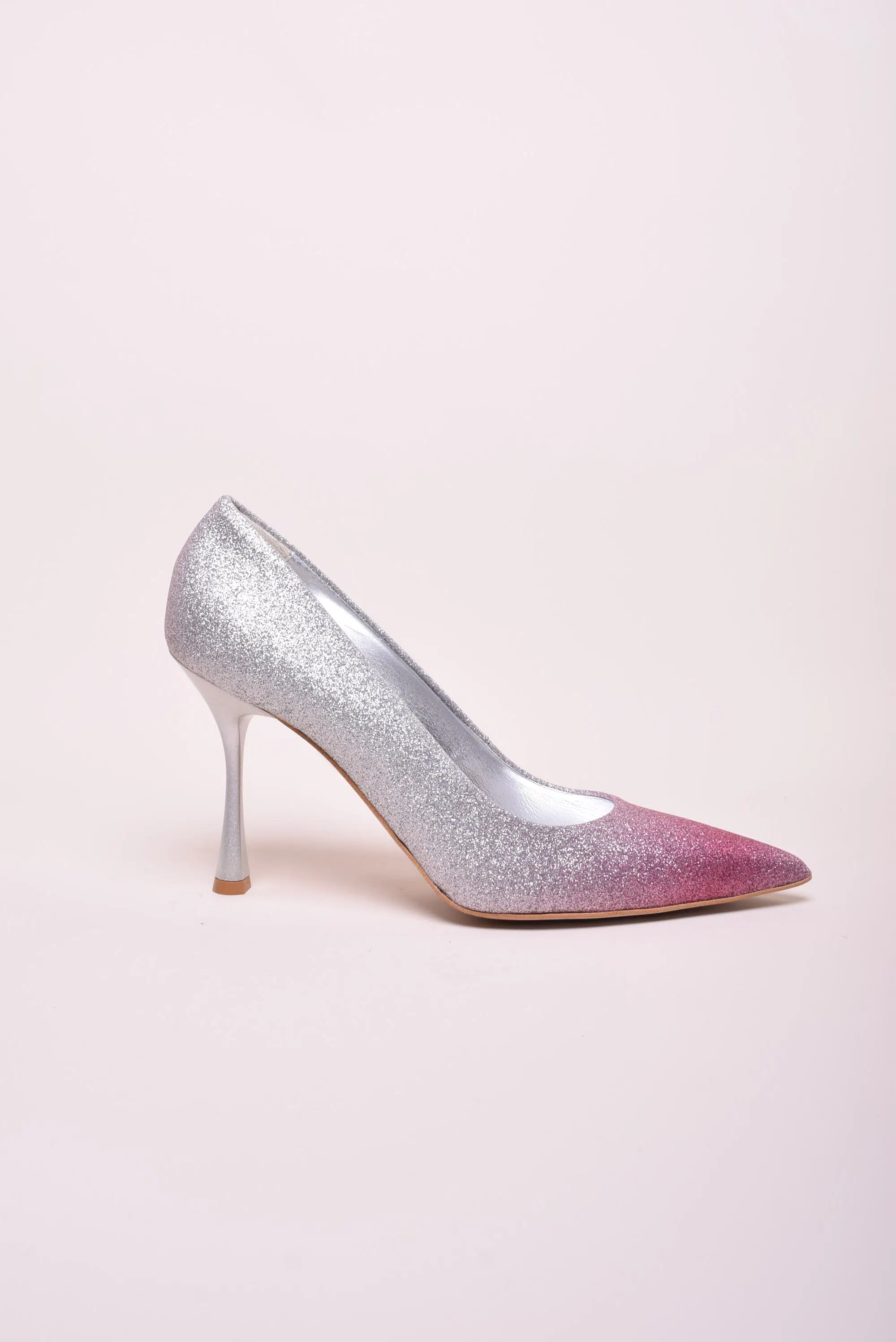 Pantofi dama stiletto cu sclipici