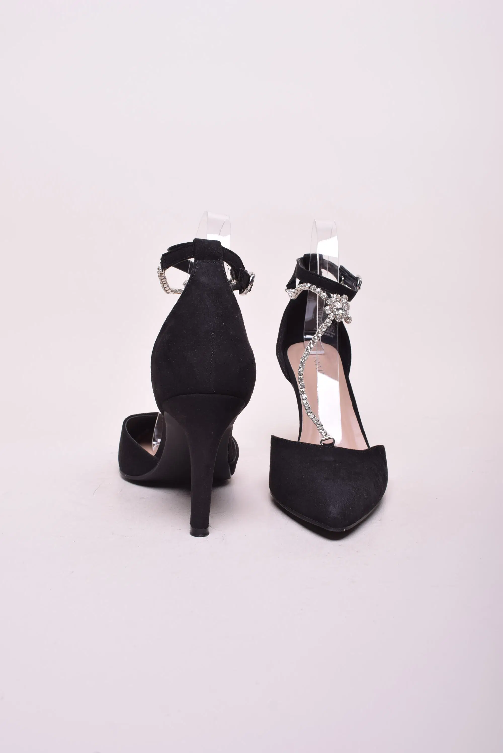 Pantofi dama stiletto decupati, cu pietricele [3]