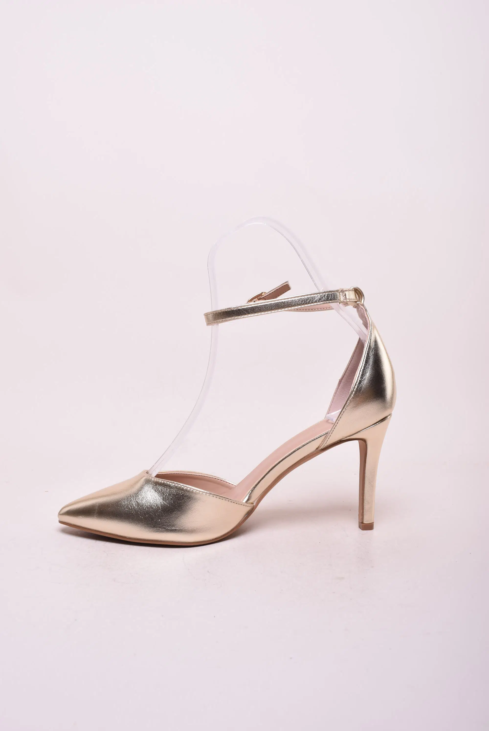 Pantofi dama stiletto decupati, cu pietricele [4]