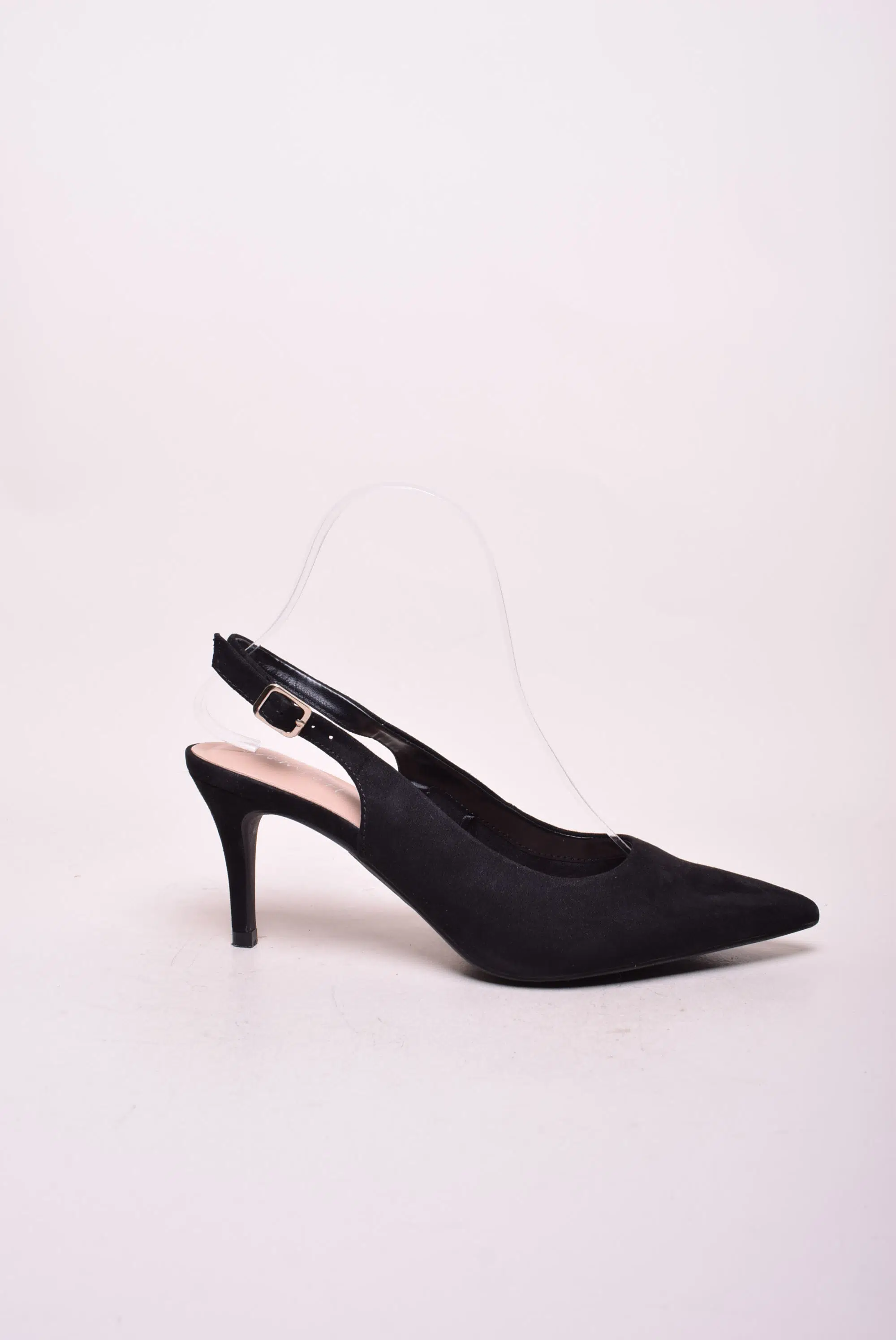 Pantofi dama stiletto decupati in spate