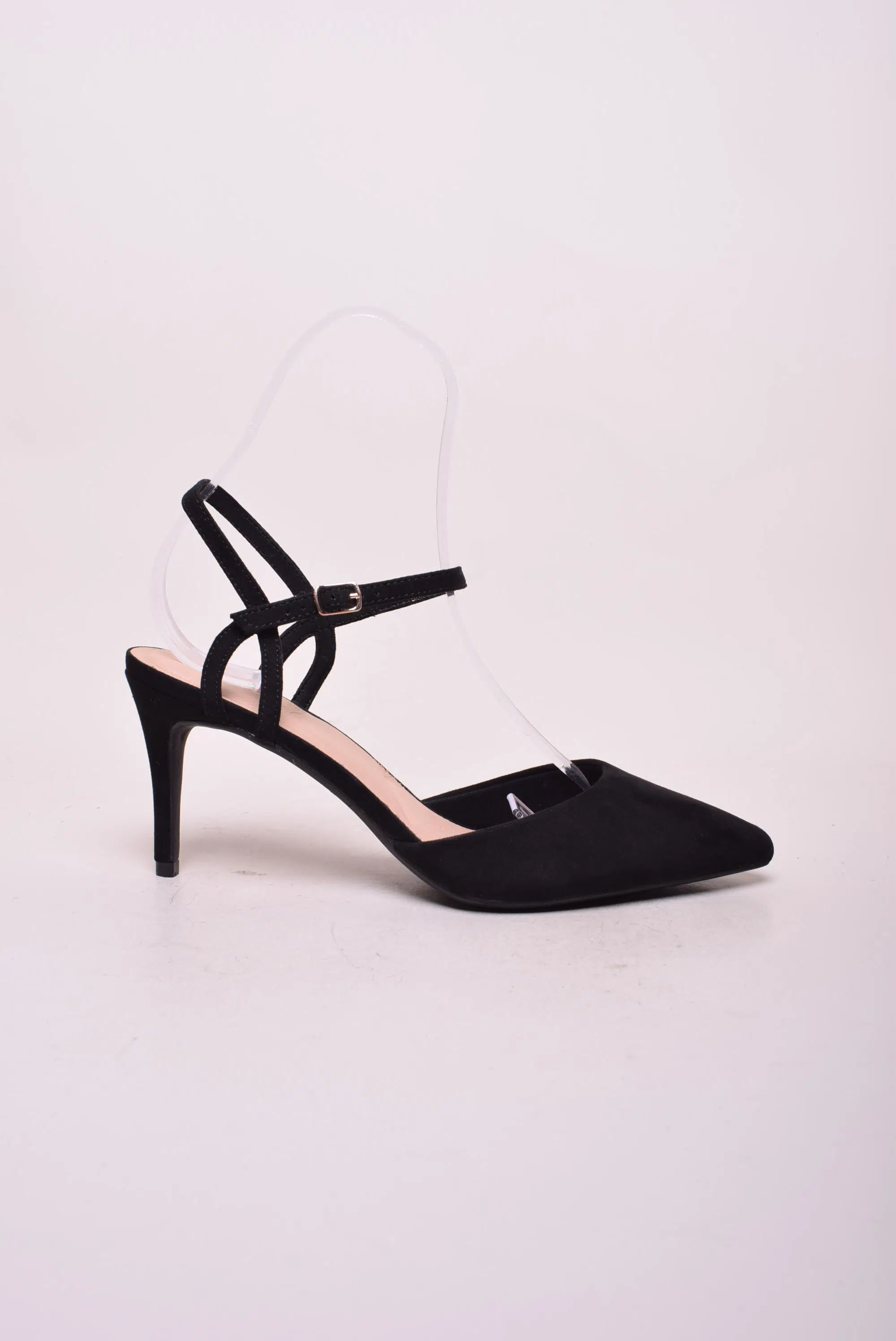 Pantofi dama stiletto decupati in spate