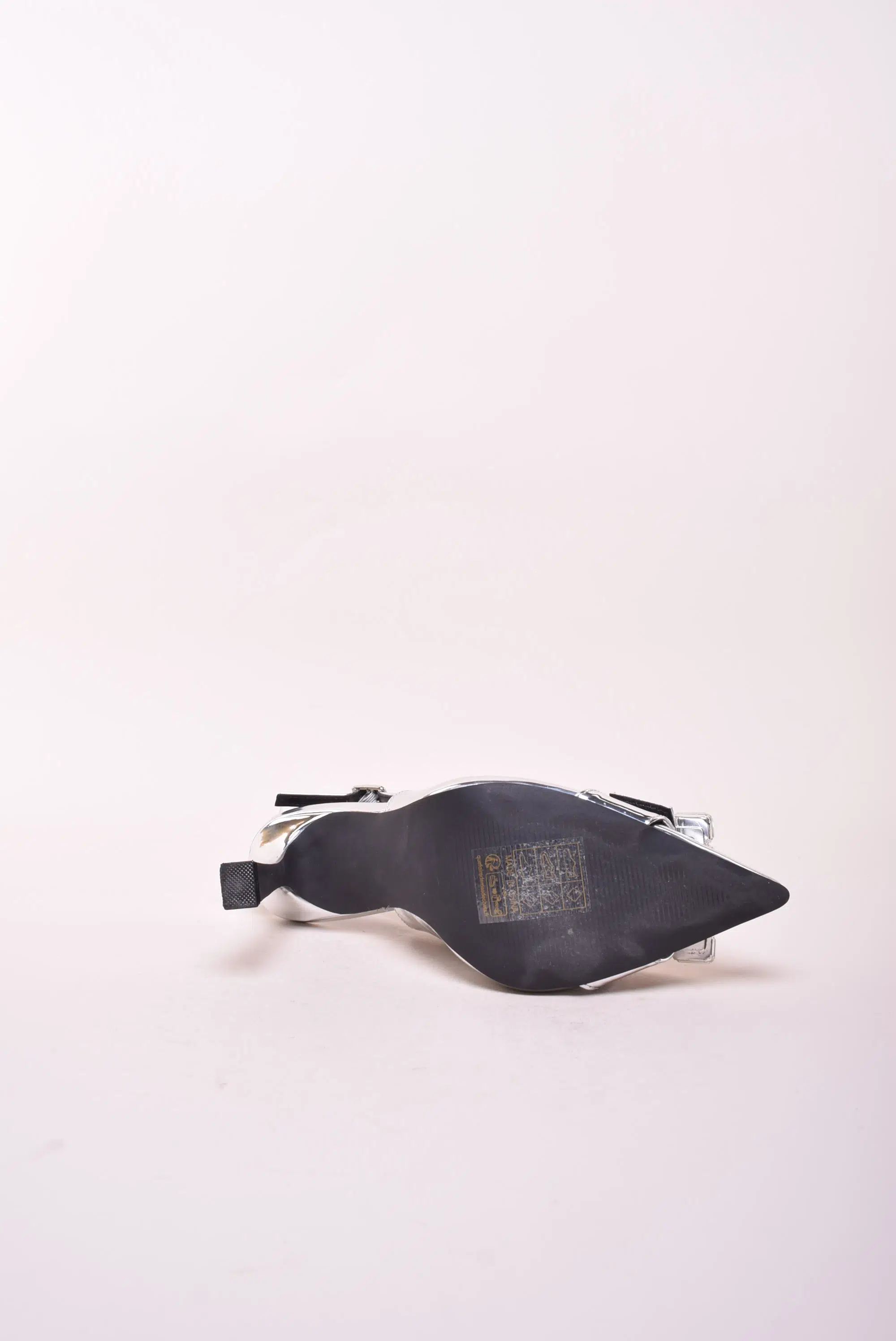 Pantofi dama stiletto decupati in spate, cu pietricele [2]