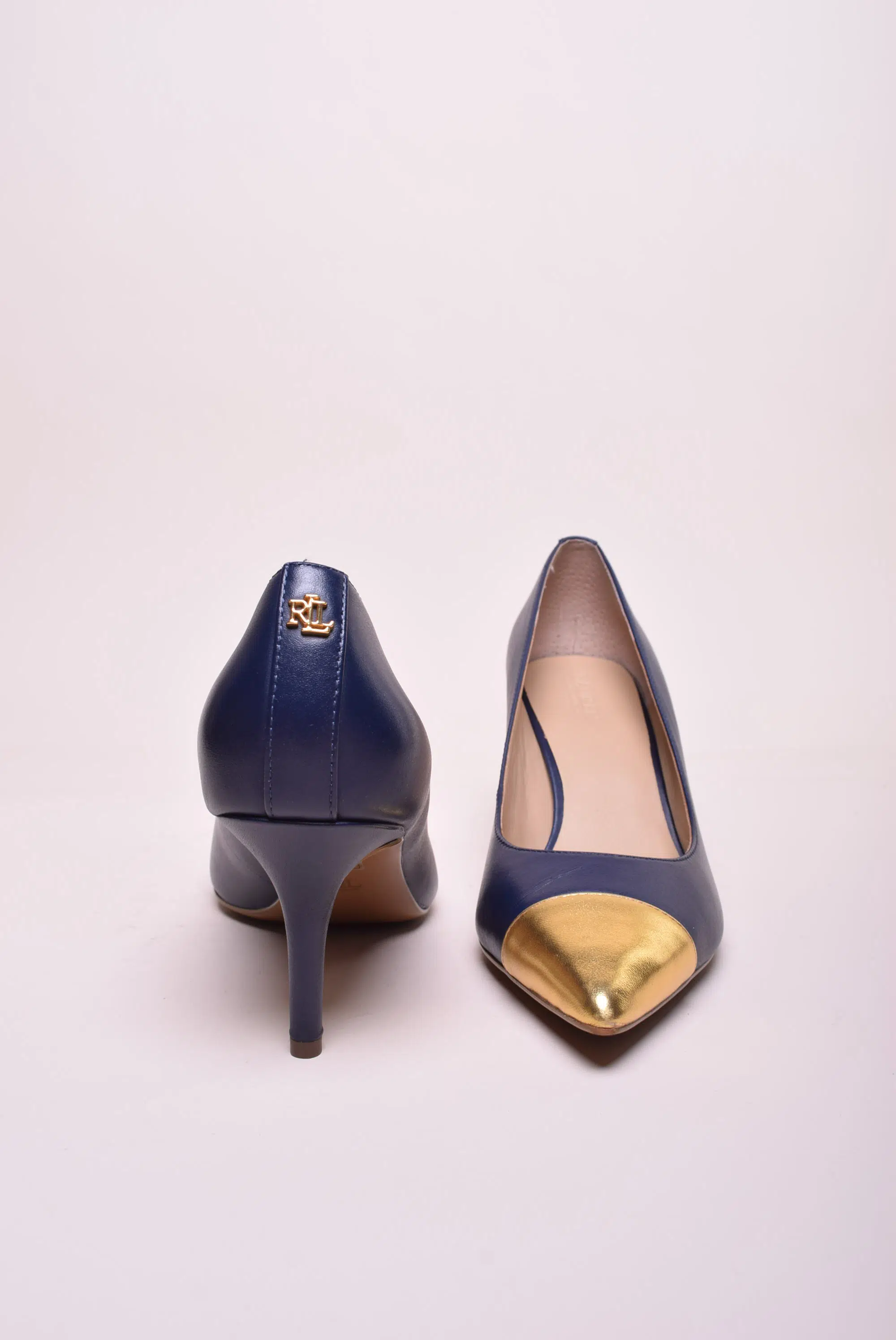 Pantofi dama stiletto LANETTE TWO-TONE NAPPA LEATHER PUMP [3]