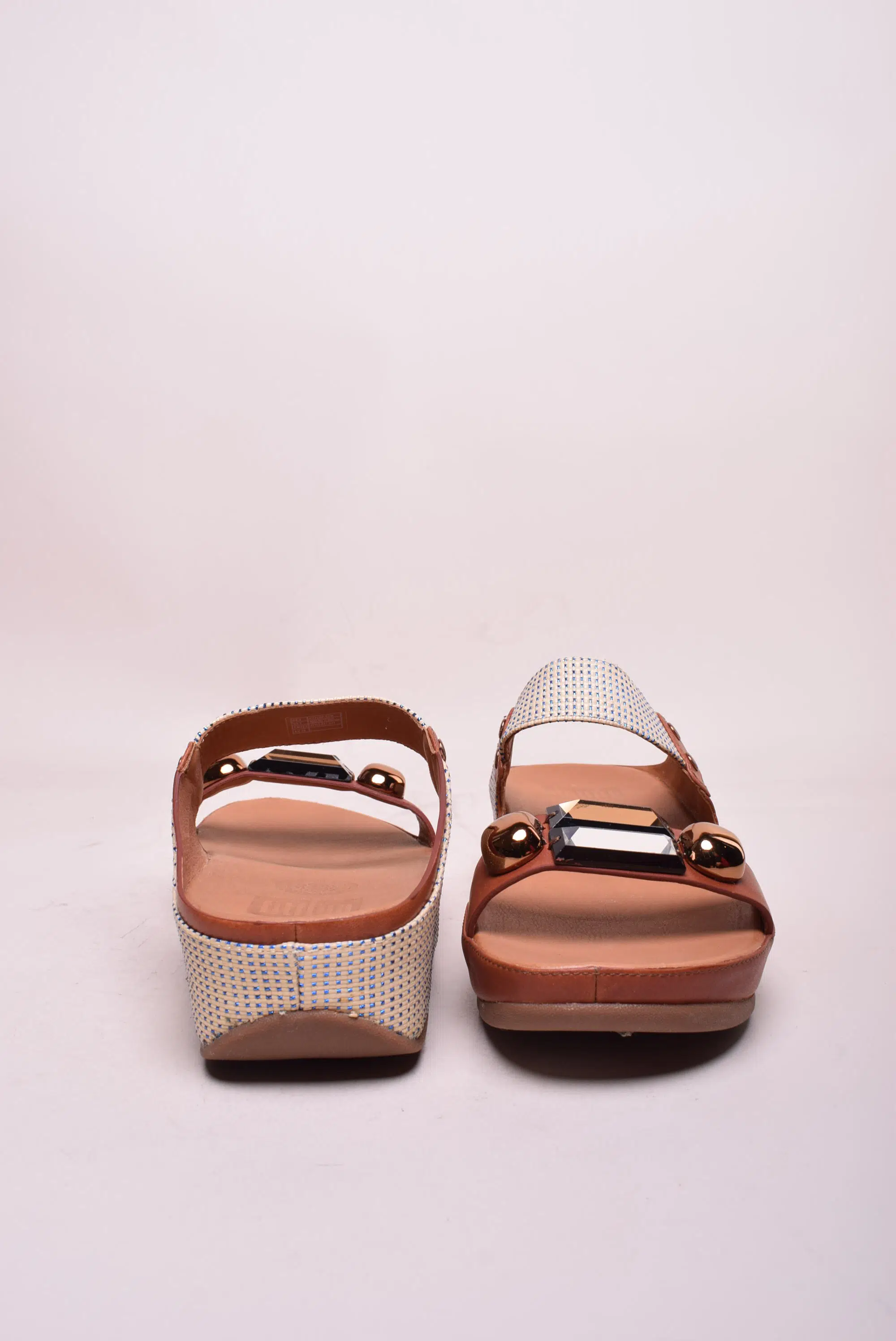 Papuci dama cu platforma, cu pietricele [3]