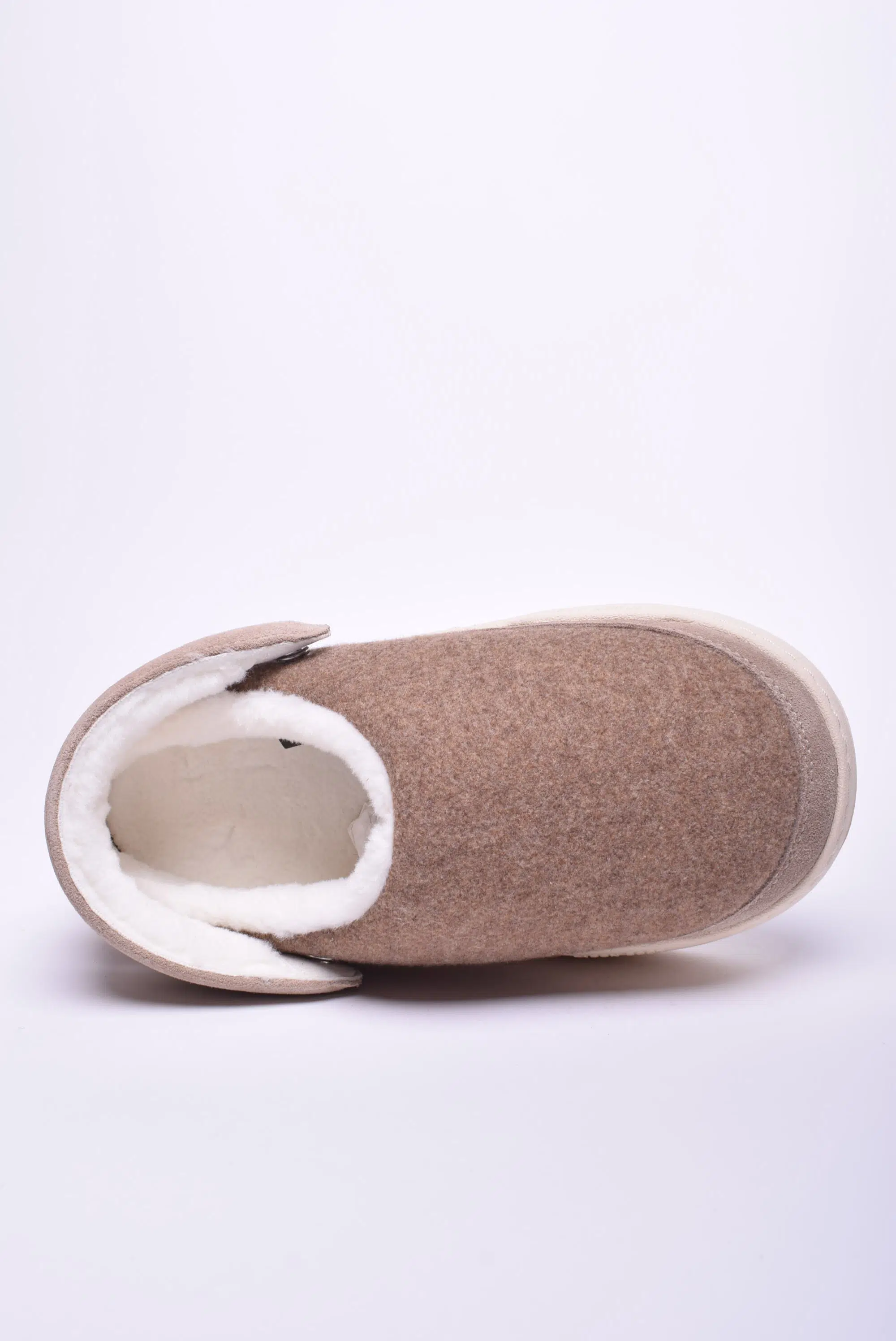 Papuci dama Park Clog Felt, cu platforma, captusiti [4]
