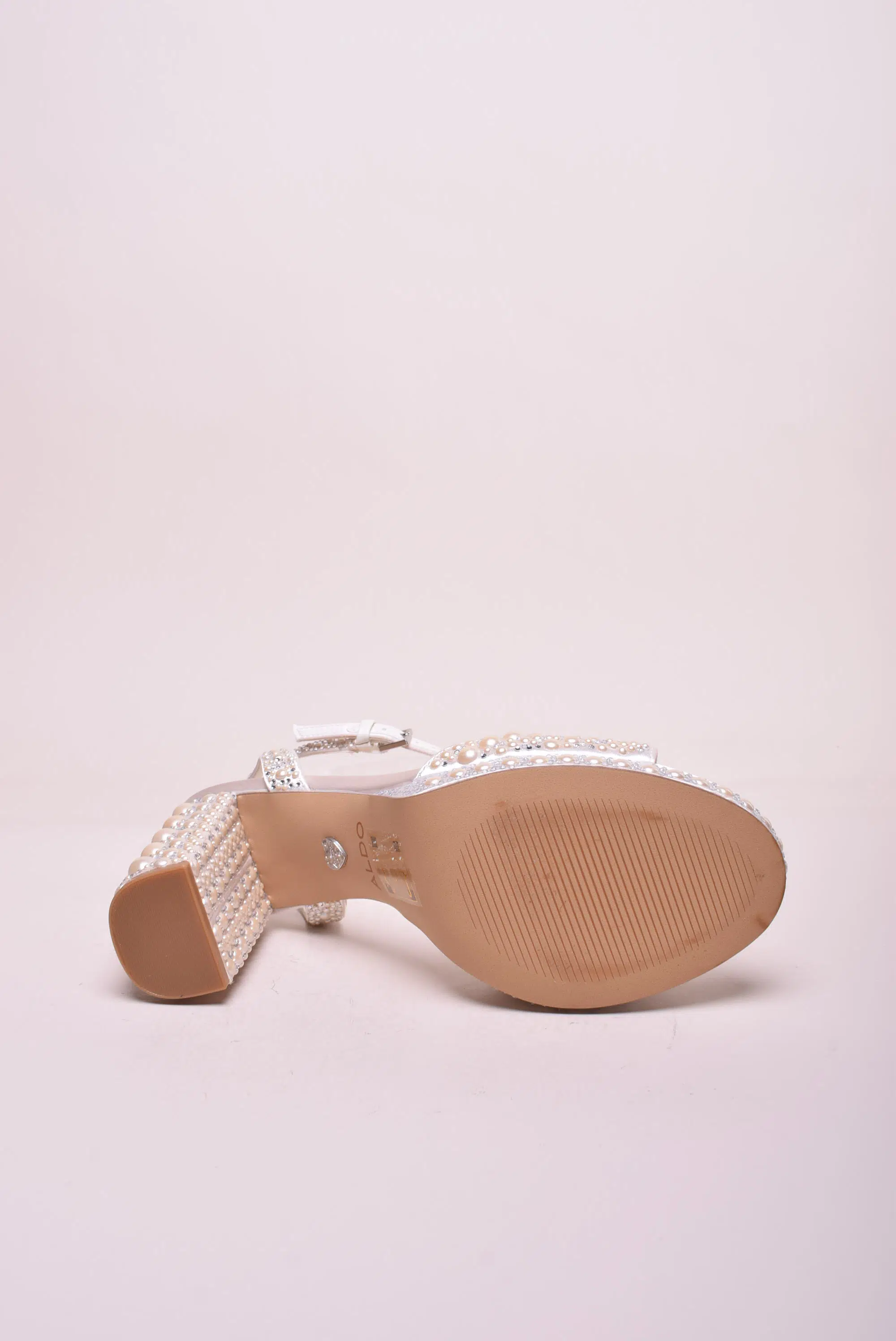 Sandale dama cu platforma cu perle, cu pietricele [2]