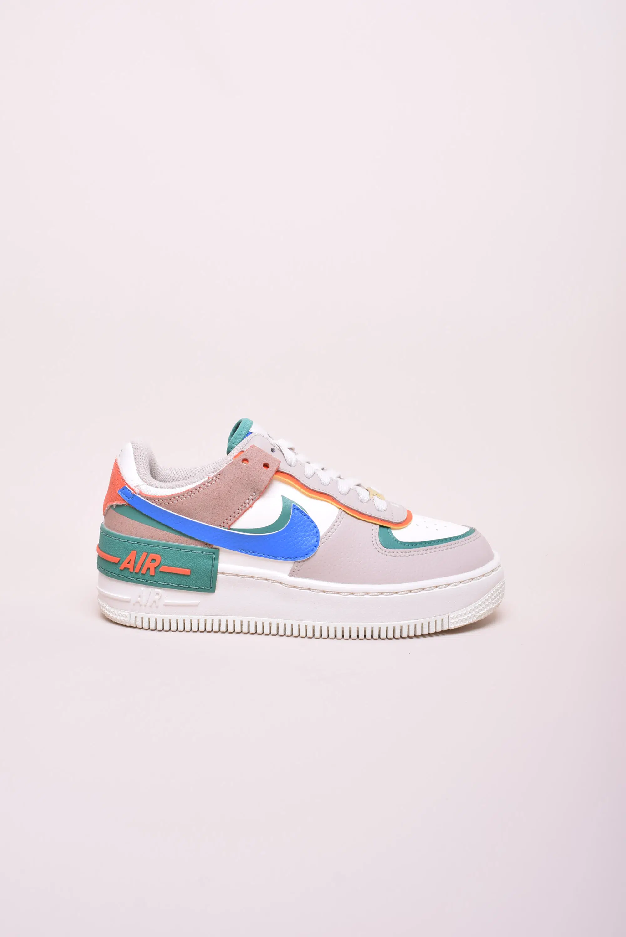 Adidasi dama cu platforma Air Force 1 Shadow   Sail Signal Blue Green
