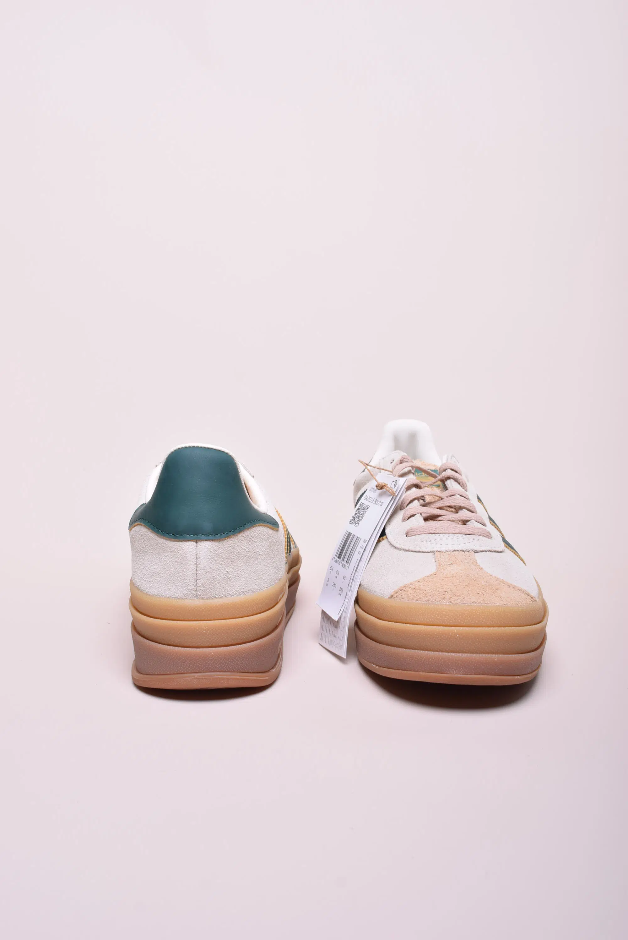 Sneakers dama cu platforma Gazelle Bold "Magic Beige Collegiate Green" [3]