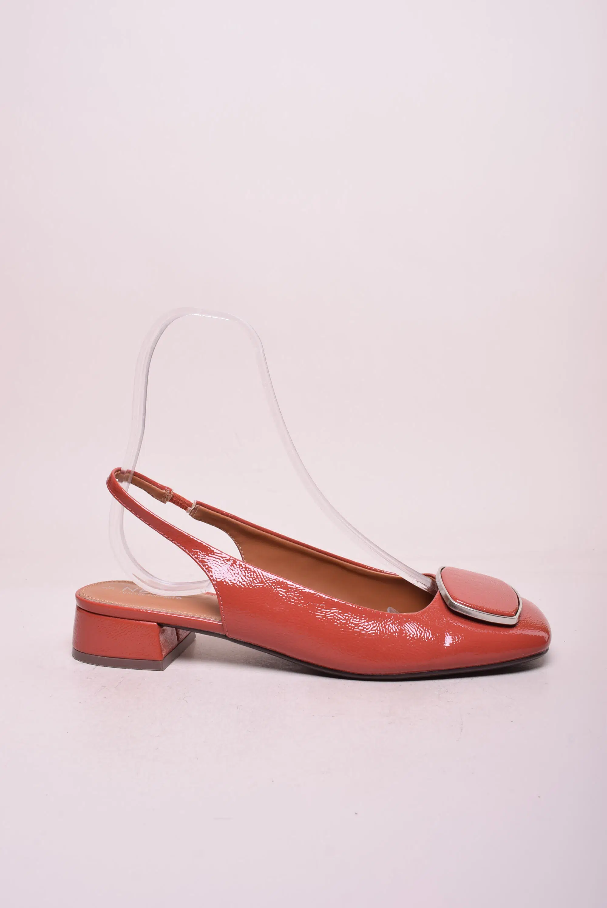 Încălțăminte damă - Balerini dama lacuiti, decupati in spate