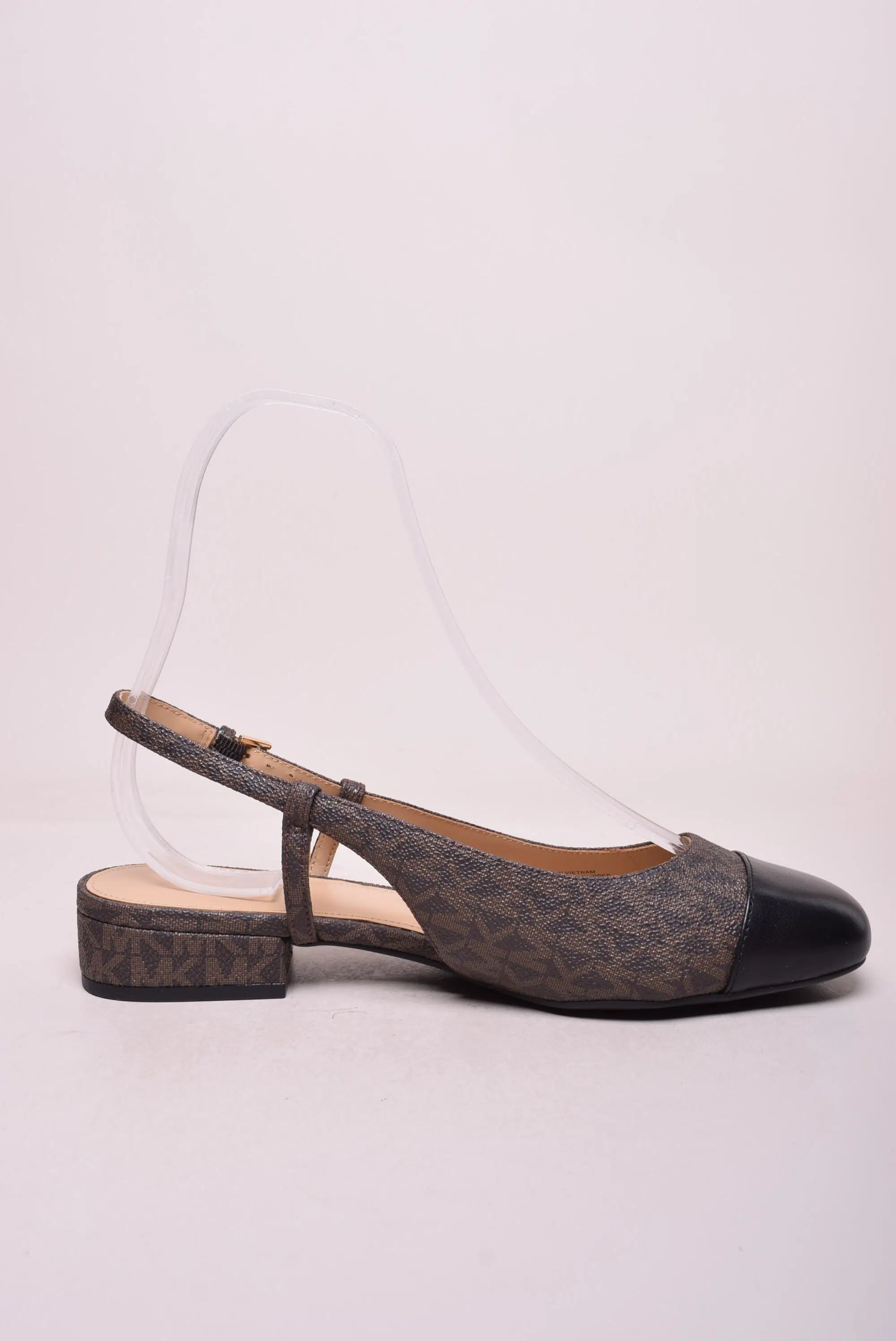 Balerini dama Perla Flex Sling Flat, decupati in spate [3]