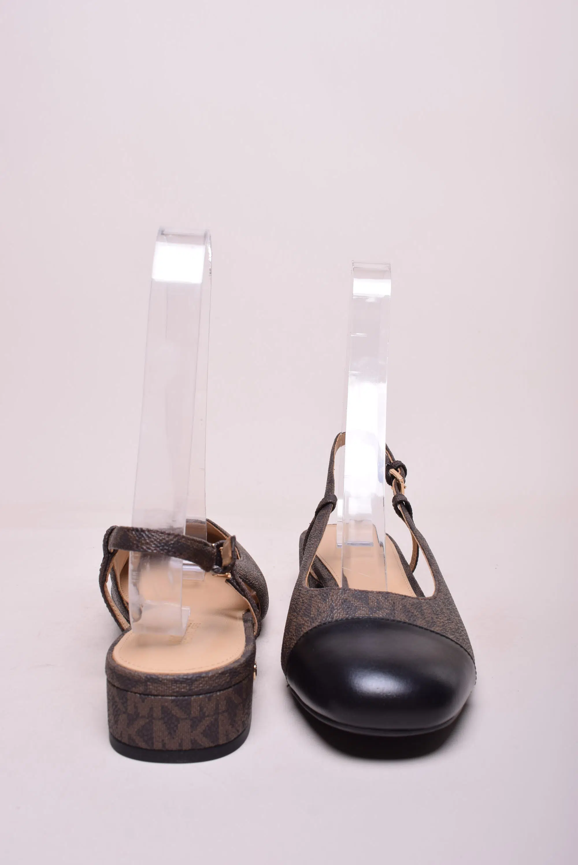 Balerini dama Perla Flex Sling Flat, decupati in spate [2]