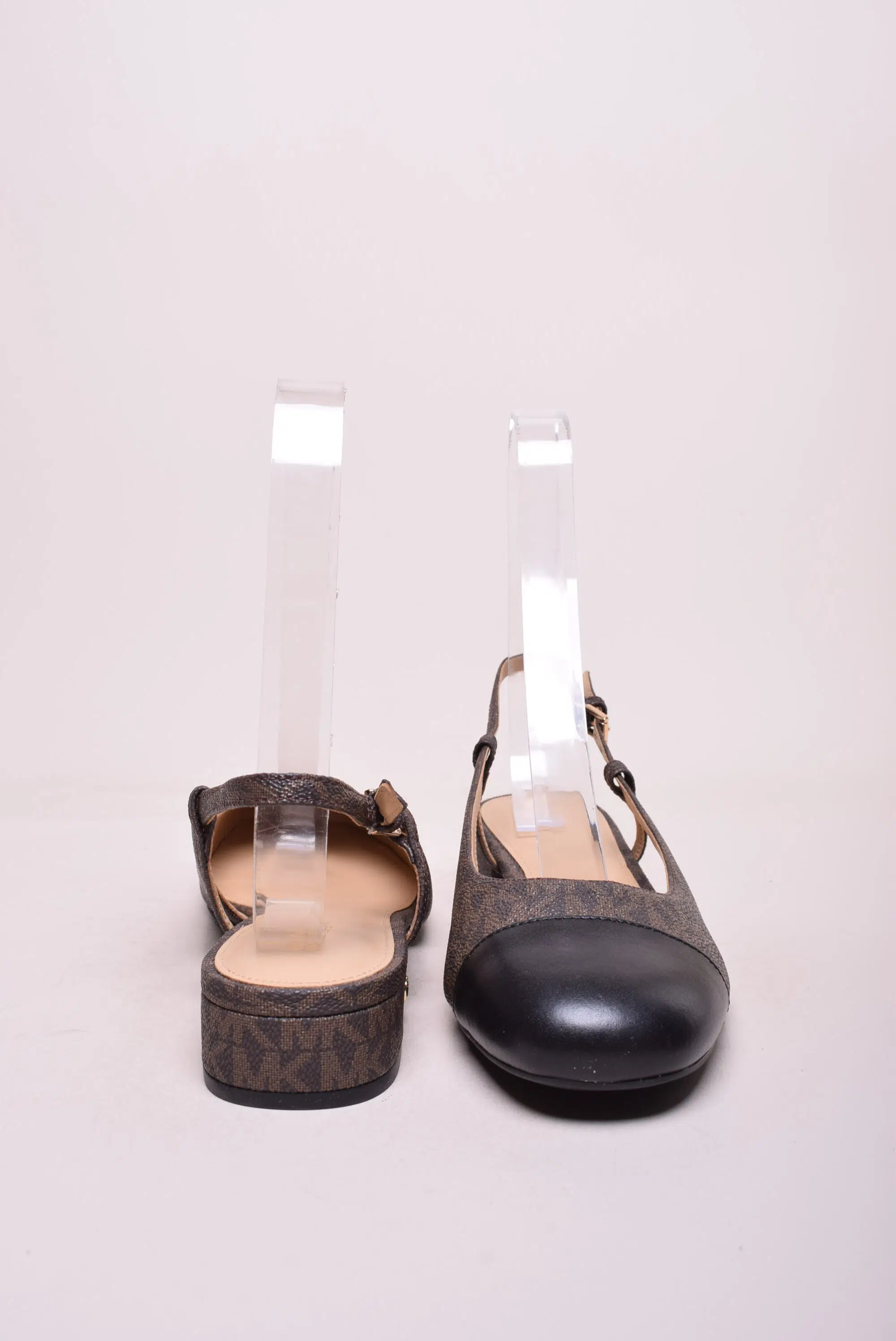 Balerini dama Perla Flex Sling Flat, decupati in spate [2]