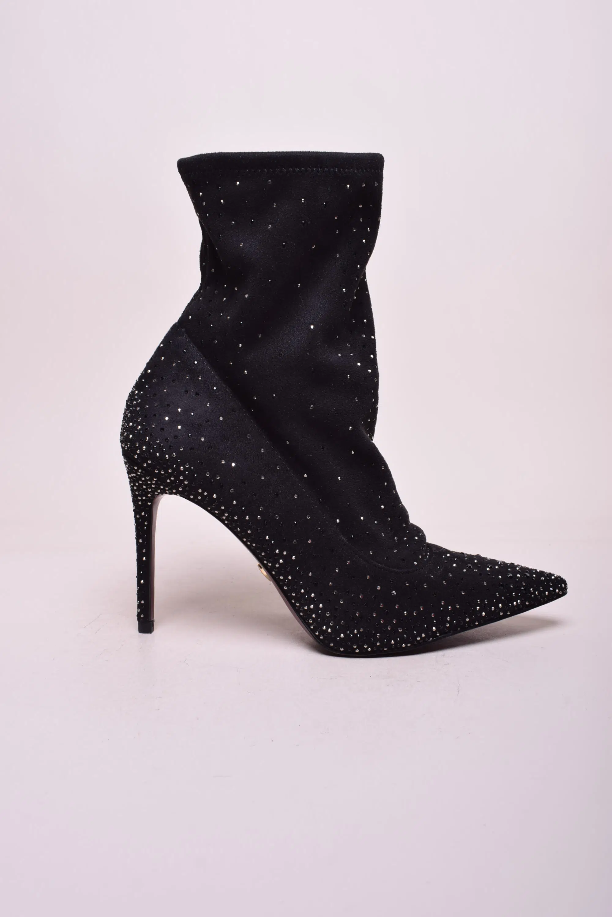 Încălțăminte damă - Botine dama stiletto Vegan, cu pietricele